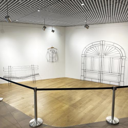 BURN-IN Ausstellungsimpression | Drahtkunst Markus Moser