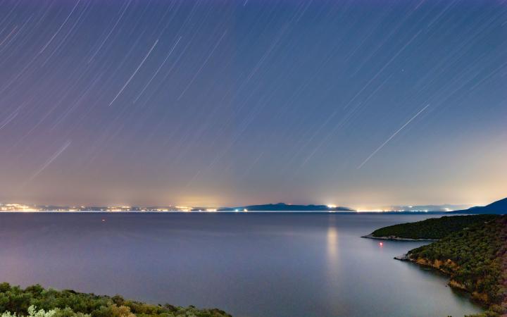 Sternenreigen über dem Golf von Volos
