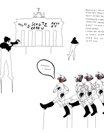 Das Statement oder Mundschutz rettet Leben