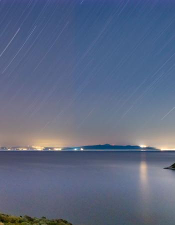 Sternenreigen über dem Golf von Volos