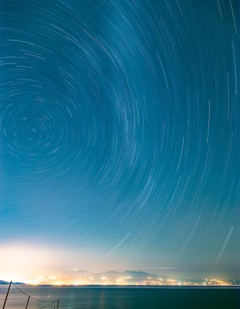 Sternenstrudel über Volos