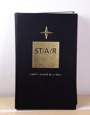 Star Bücher (2 Stück) schwarz, goldene Schrift (Ledereinband) | Jubiläuumsausgabe Band 1 und  2