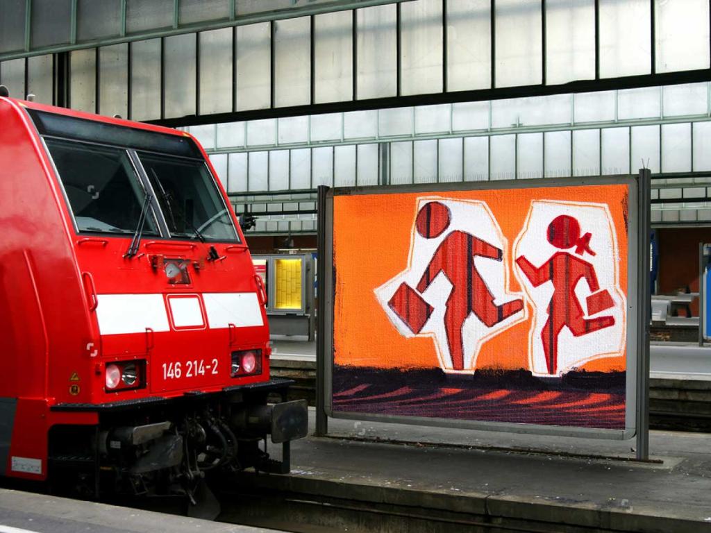 Bahn Werbung