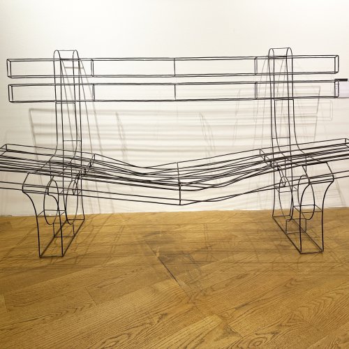 BURN-IN exhibition impression | wire art Markus Moser