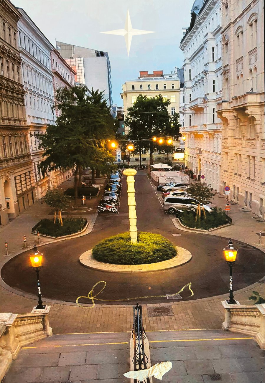 Projekt - Gerngross-Säule von Franz West 