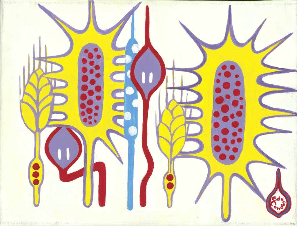 Serie Semillas klein weiss