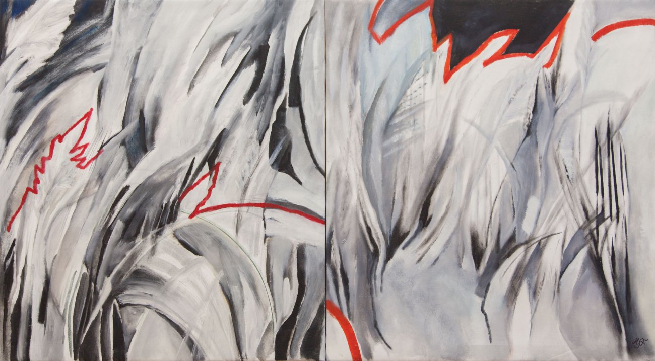 Schwarz- Weiß, Diptychon