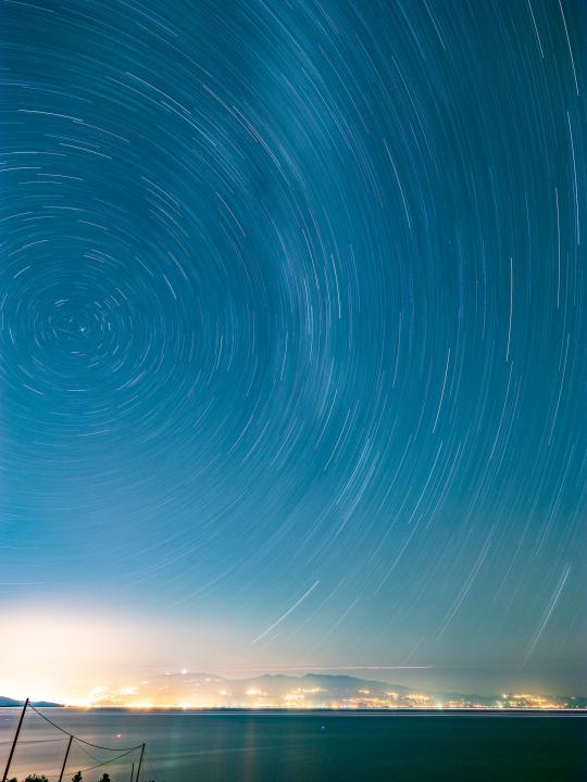 Sternenstrudel über Volos