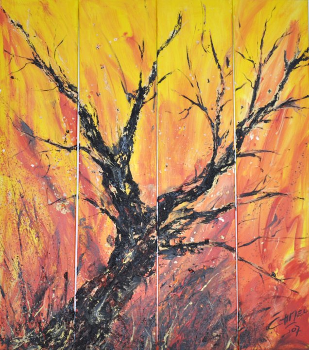 flammender Baum